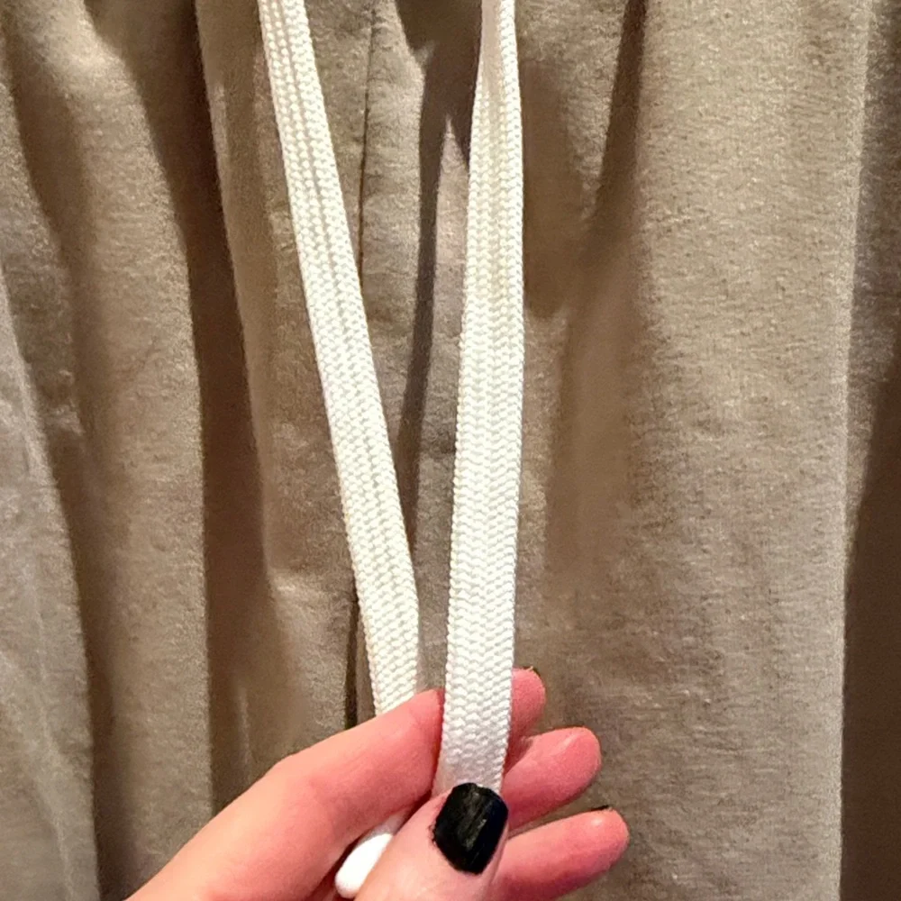 Essentials Light Tan Joggers with Drawstring - Picture 3 of 5